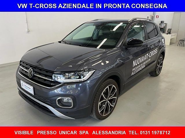 Volkswagen T-Cross 1.000 BENZINA 110cv 'ADVANCED', AZIENDALE!